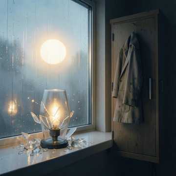 雨中琉璃盏
