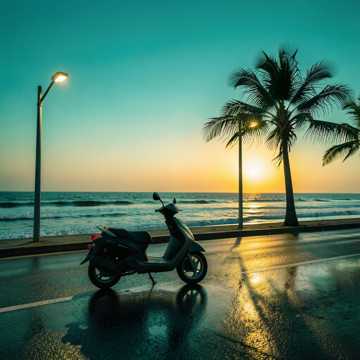 晚风骑迹