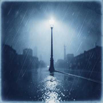困雨的人潮
