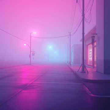 空街灯影