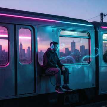 霓虹末端车厢