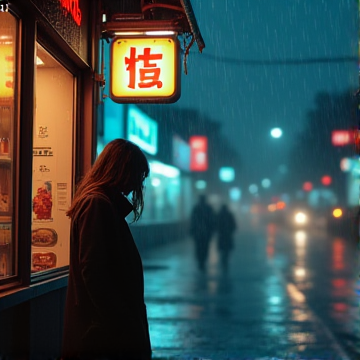 便利店躲雨谱