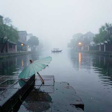 油纸伞上种雨声