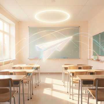 纸飞机穿教室
