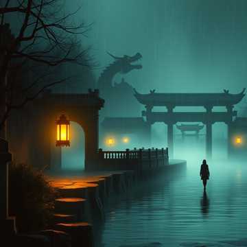 夜行孤灯踏申江