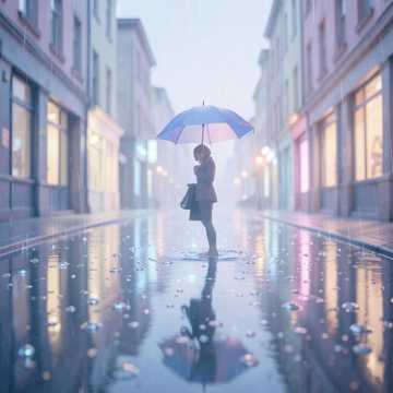 雨后的倒影