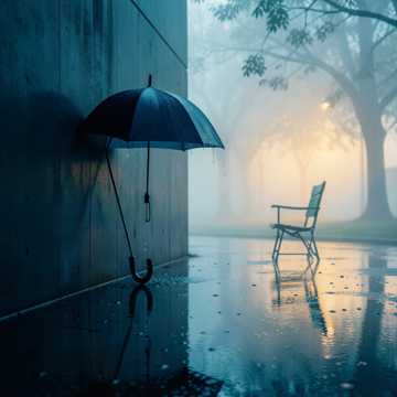 折好的雨伞