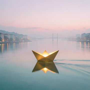 纸船逆流