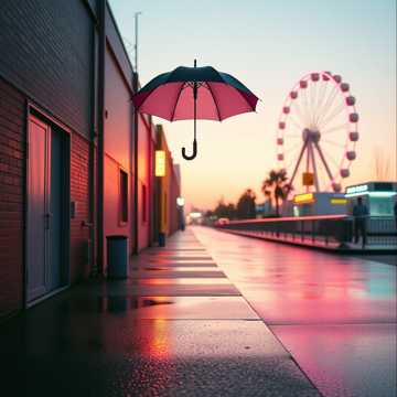 霓虹雨巷