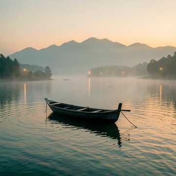 寒烟漫远山