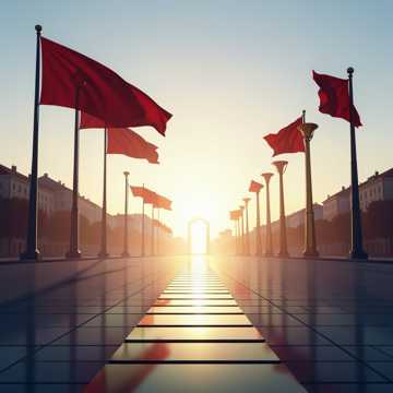 天安门红旗