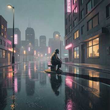 长街碎灯影