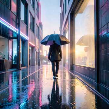 雨中旧伞步步晴