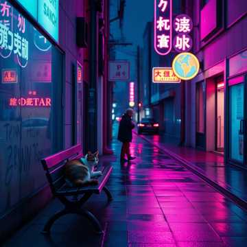 霓虹疏影