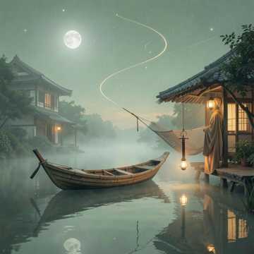 一壶月色半江风