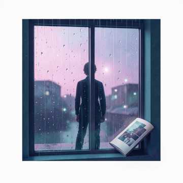 夜雨敲空窗