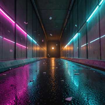 霓虹隧道