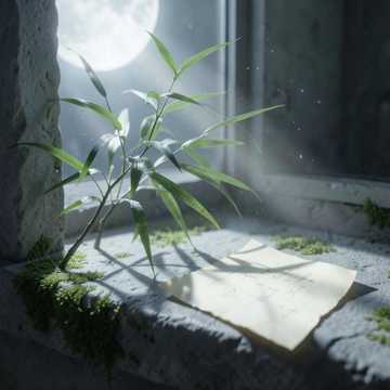 文竹窗台的月光-版本2
