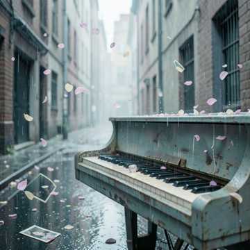 碎钢琴雨