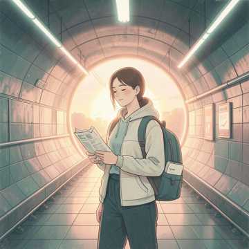 下个天亮还挤在地铁门边