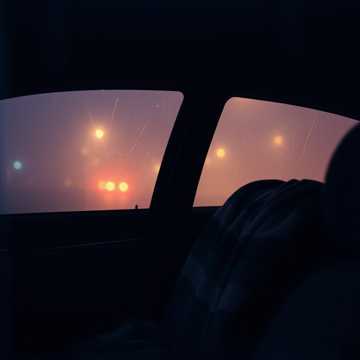 车窗雨痕