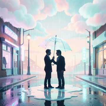 棉花糖淋着雨