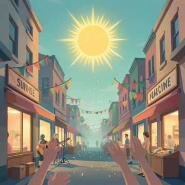 摇着太阳