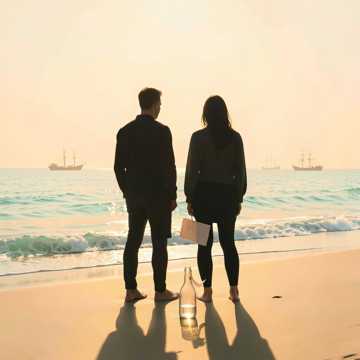 花火吻向海