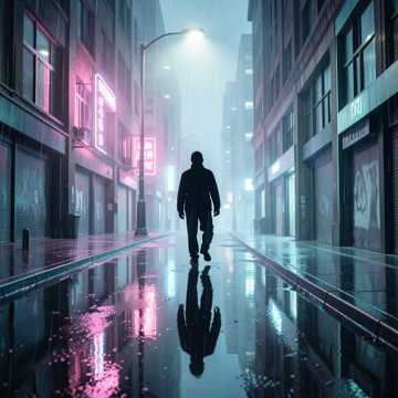 霓虹脚印