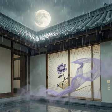青瓷月下