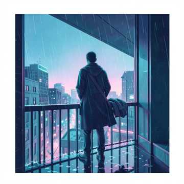 雨滴碎了眼影