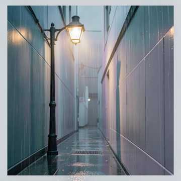 雨丝缝单影
