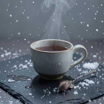 雪夜旧盏