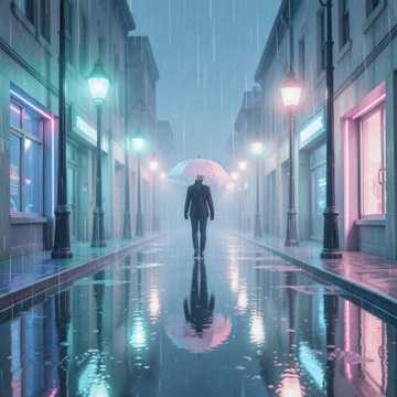水洼折射旧云