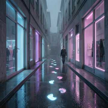 霓虹脚印