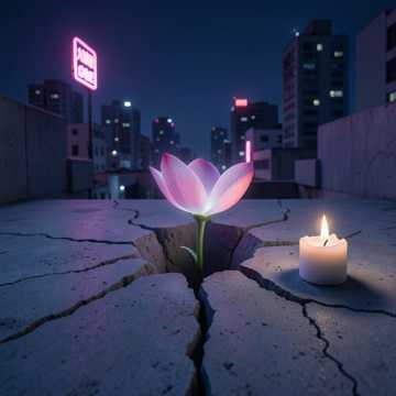 水泥地上种花