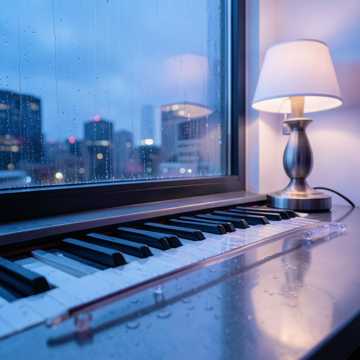 琴弦碎在雨声里
