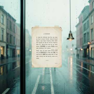 信纸上的雨痕