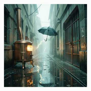 铜炉敲夜雨