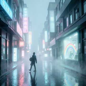 霓虹剪影