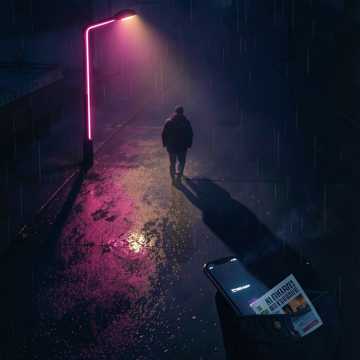 单向街灯