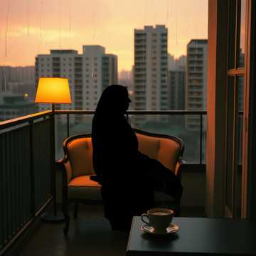 灯火拖住你的影子