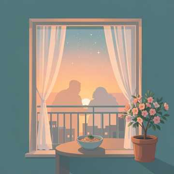 晚风蘸了蜜