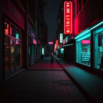 霓虹在倒退
