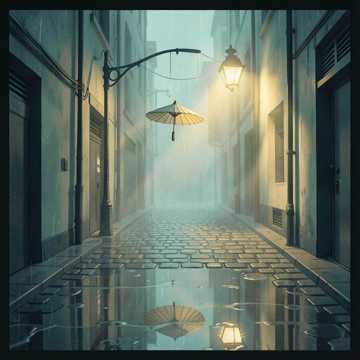 雨落长街