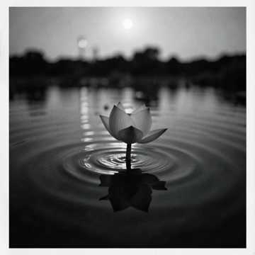 Moon Over Lotus Pond