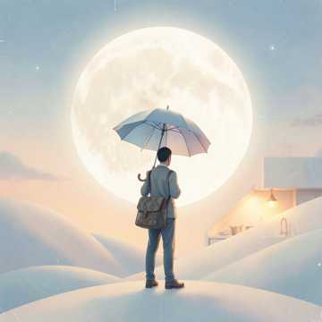 他肩上的月亮