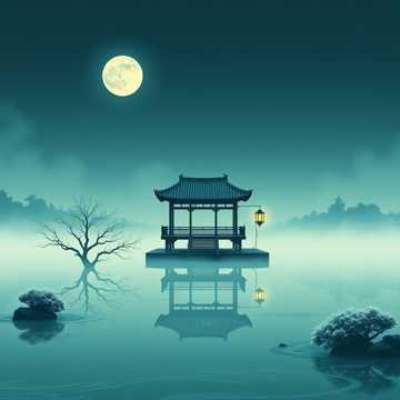 望君阁楼水月镜花