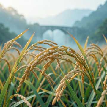 风吹稻穗沙沙低唱