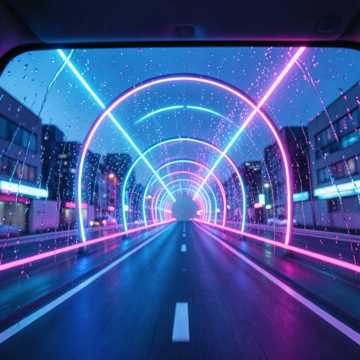 霓虹隧道漂流